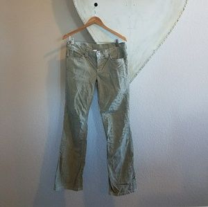 Sage colored bootcut cords